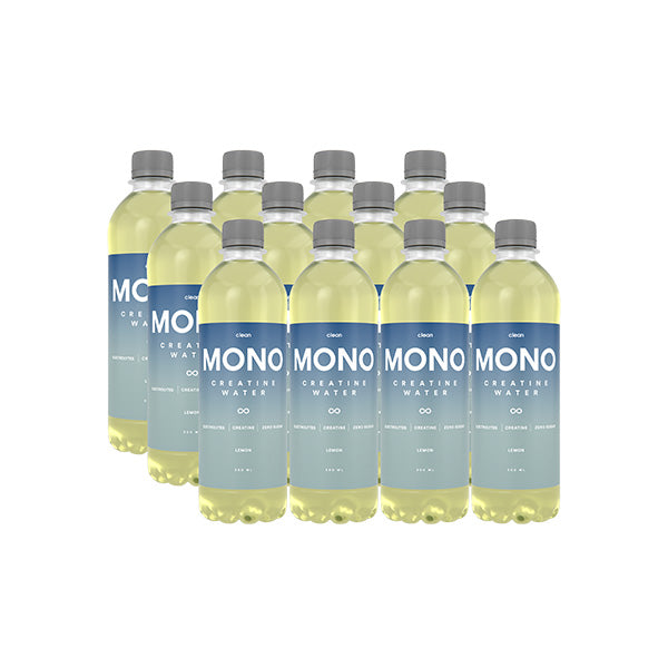 Clean MONO Creatine Water – Lemon (2,5 g kreatin + elektrolyter)
