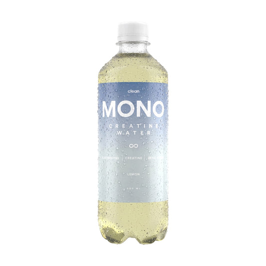 Clean MONO Creatine Water – Lemon (2,5 g kreatin + elektrolyter) 12-pack