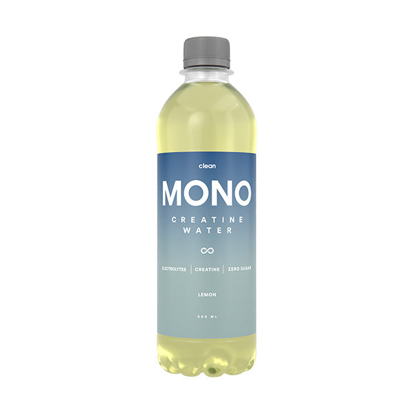 Clean MONO Creatine Water – Lemon (2,5 g kreatin + elektrolyter)