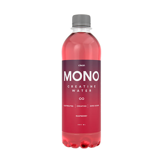 Clean MONO Creatine Water – Raspberry (2,5 g kreatin + elektrolyter)