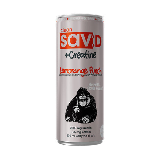 Clean Sav:D + Creatine – Lemorange Punch (2,5 g kreatin) 12-pack